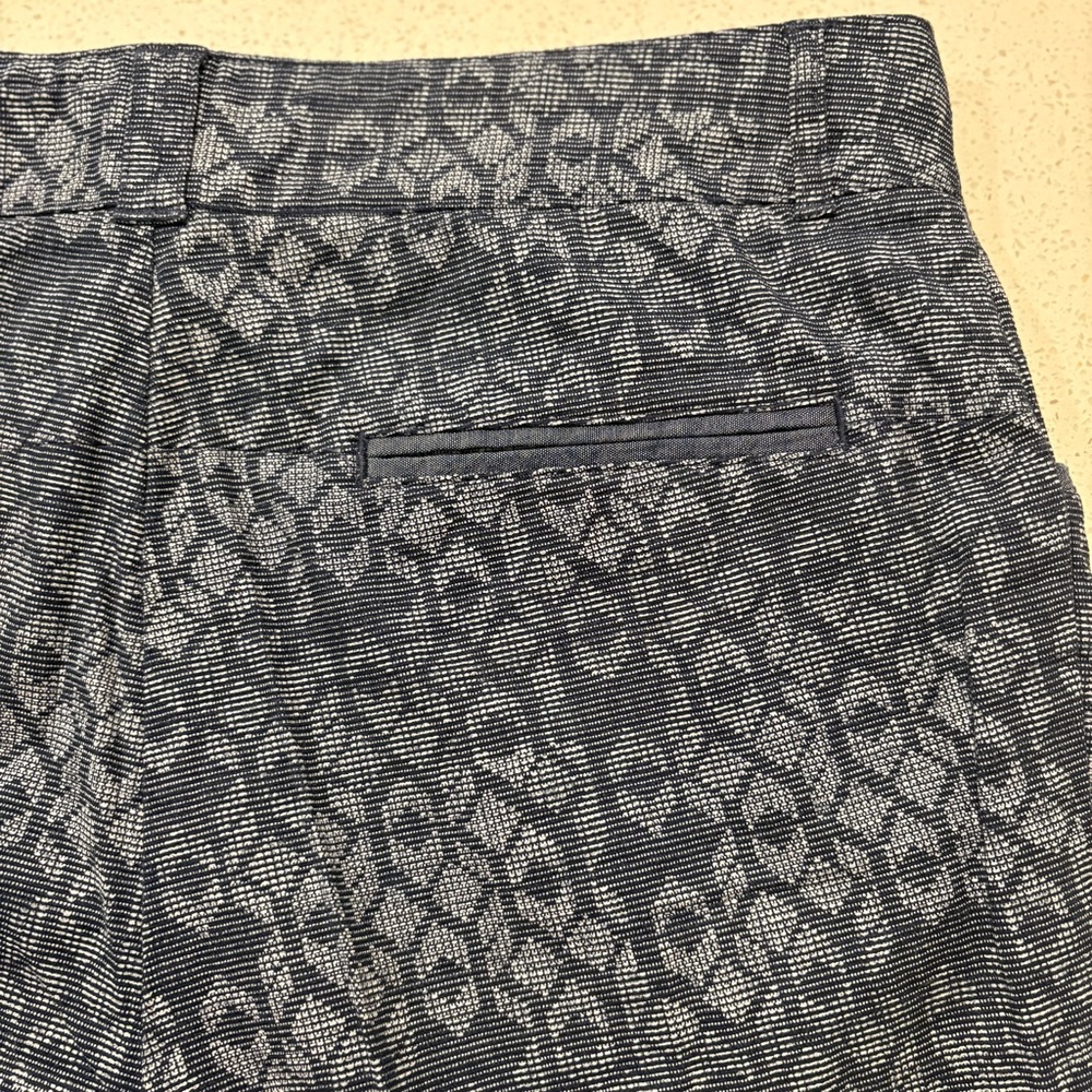 Cartonnier for Anthropologie Blue Cropped Charlie Trousers Size 12 - Picture 4 of 8